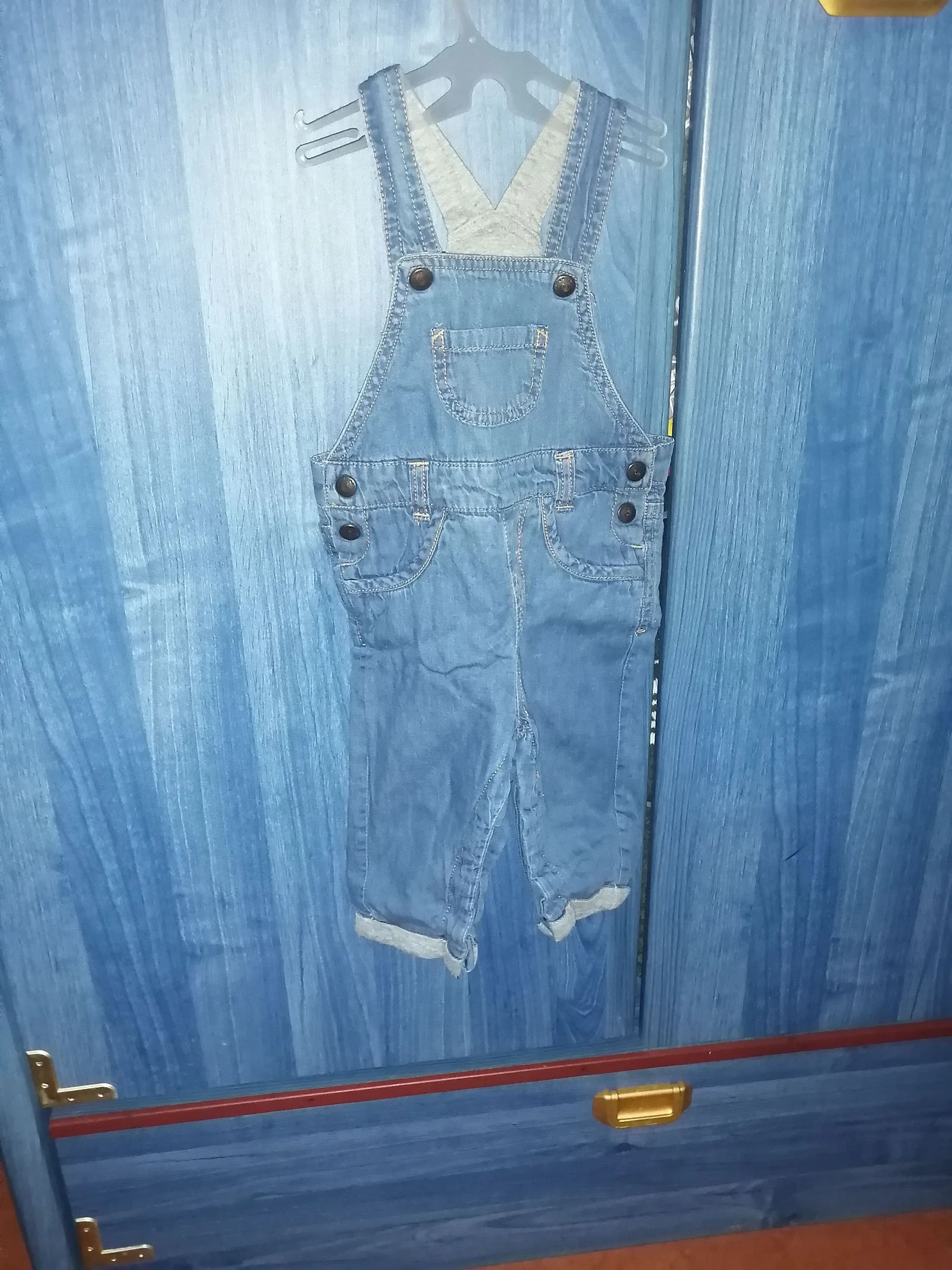 Salopette en jeans kiabi 9 mois fille 